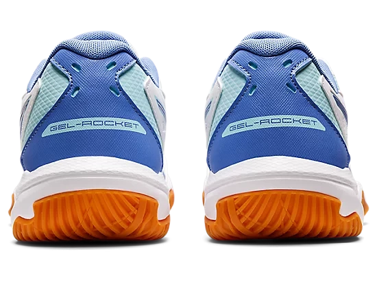Asics Gel Rocket 10 Women Court White/ Periwinkle Blue - Image 6