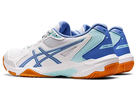 Asics Gel Rocket 10 Women Court White/ Periwinkle Blue - Image 4