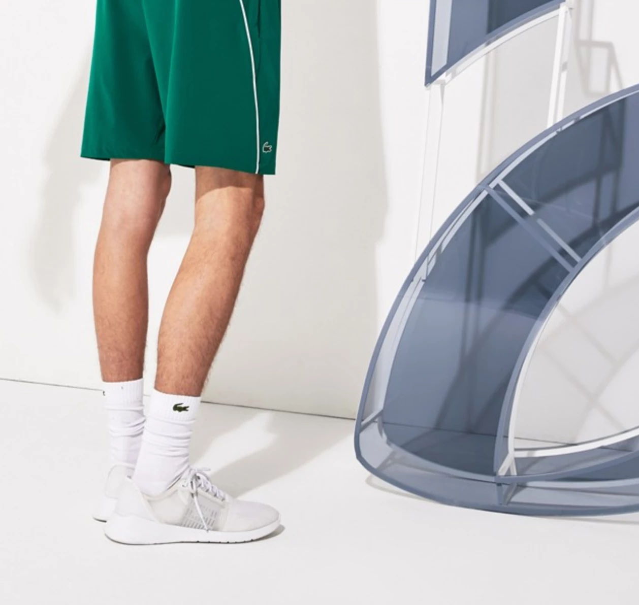 Lacoste Tennis Socks Long White - Image 2