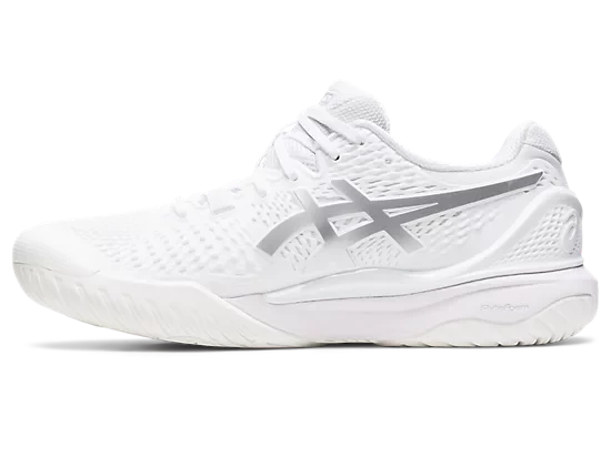 Asics Gel-Resolution 9 Women White/Silver - Image 2