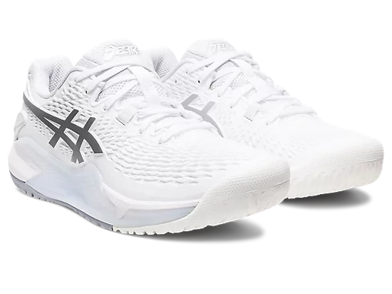 Asics Gel-Resolution 9 Women White/Silver - Image 3